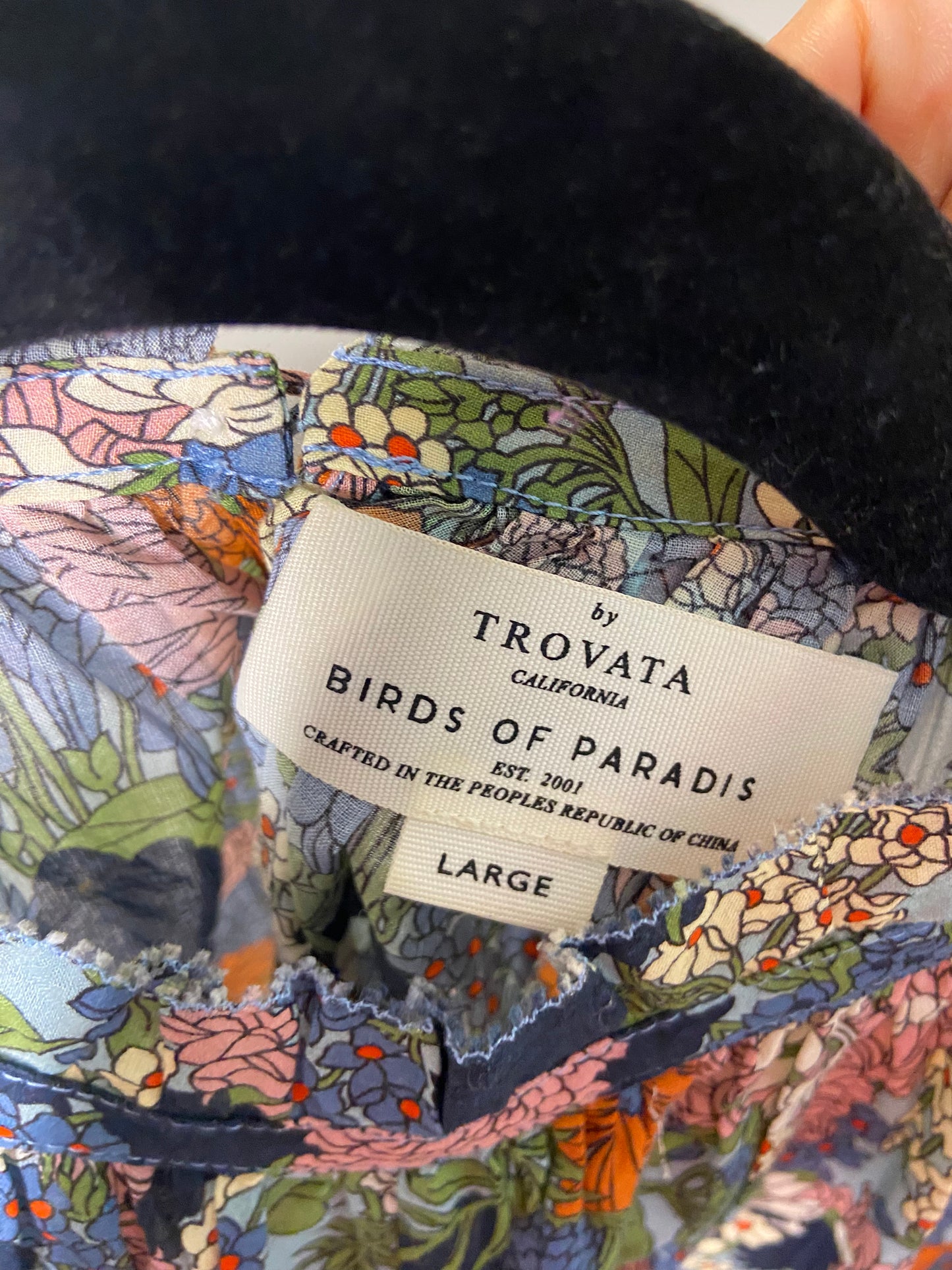 Trovata Birds of Paradis Carla Blouse size L