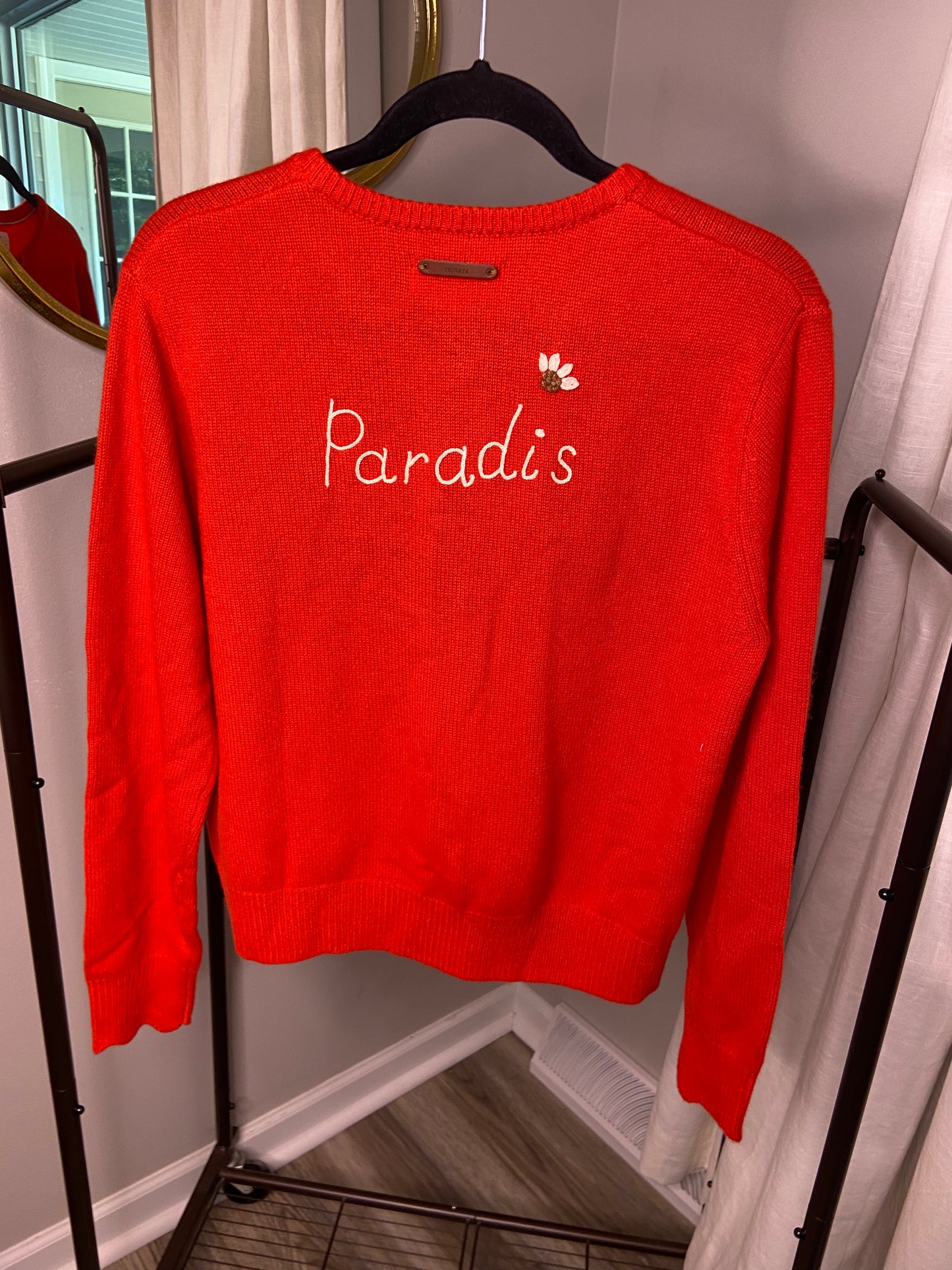 Trovata Birds of Paradis Loretta Cashmere Cardigan size M