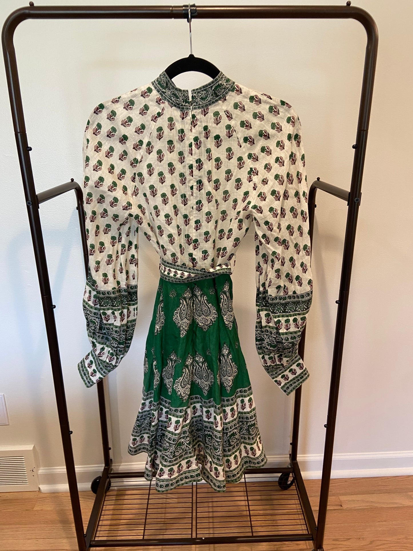 Zimmermann Amari Emerald Buttoned Dress size AU 0 US 4