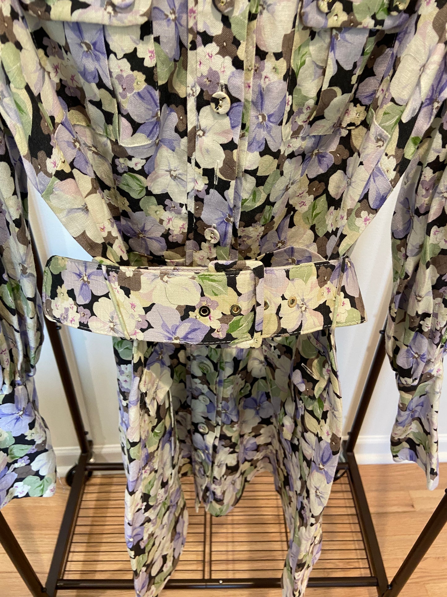 Zimmermann Ninety-Six Shirt Mini Dress size AU 2 - US 8