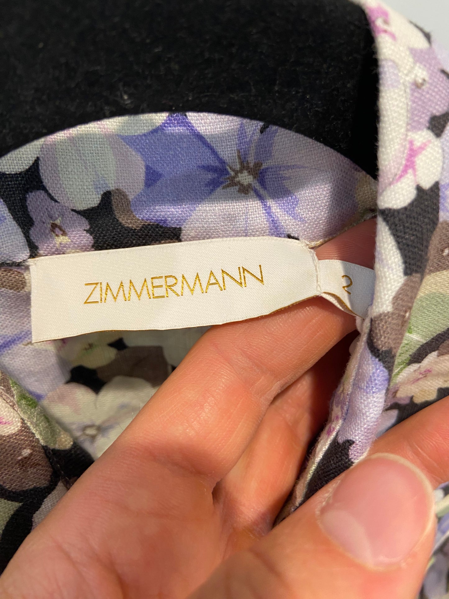Zimmermann Ninety-Six Shirt Mini Dress size AU 2 - US 8