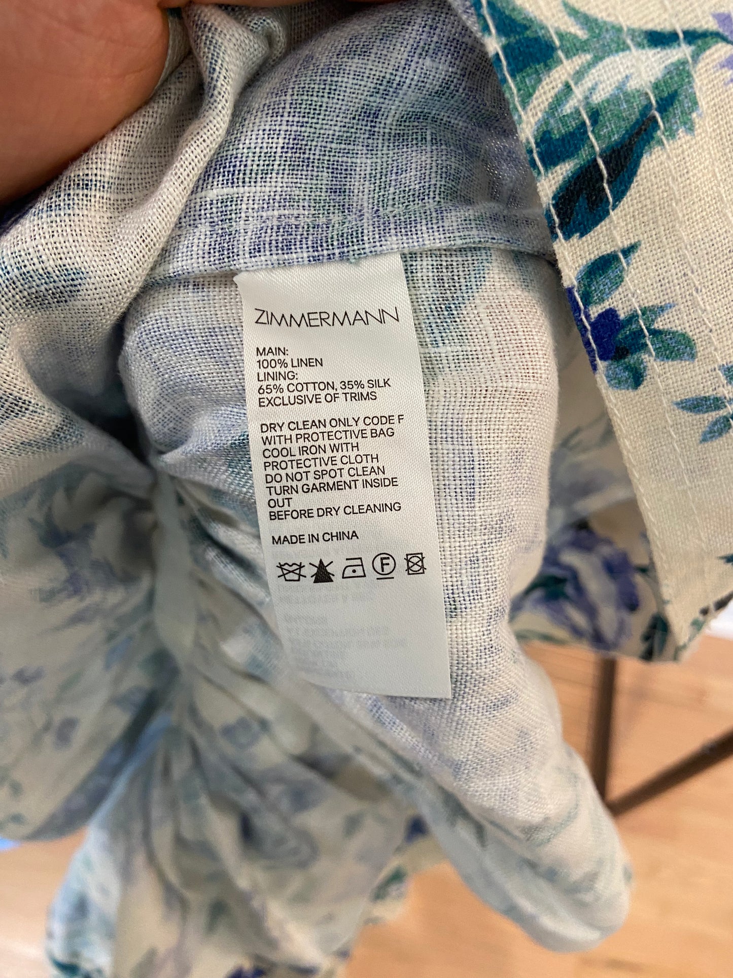 Zimmermann Moncur Flounce Mini Dress size 1 US 6