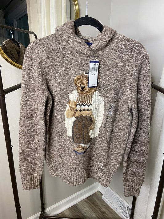 Polo Ralph Lauren Bear Sweater Hoodie size XS
