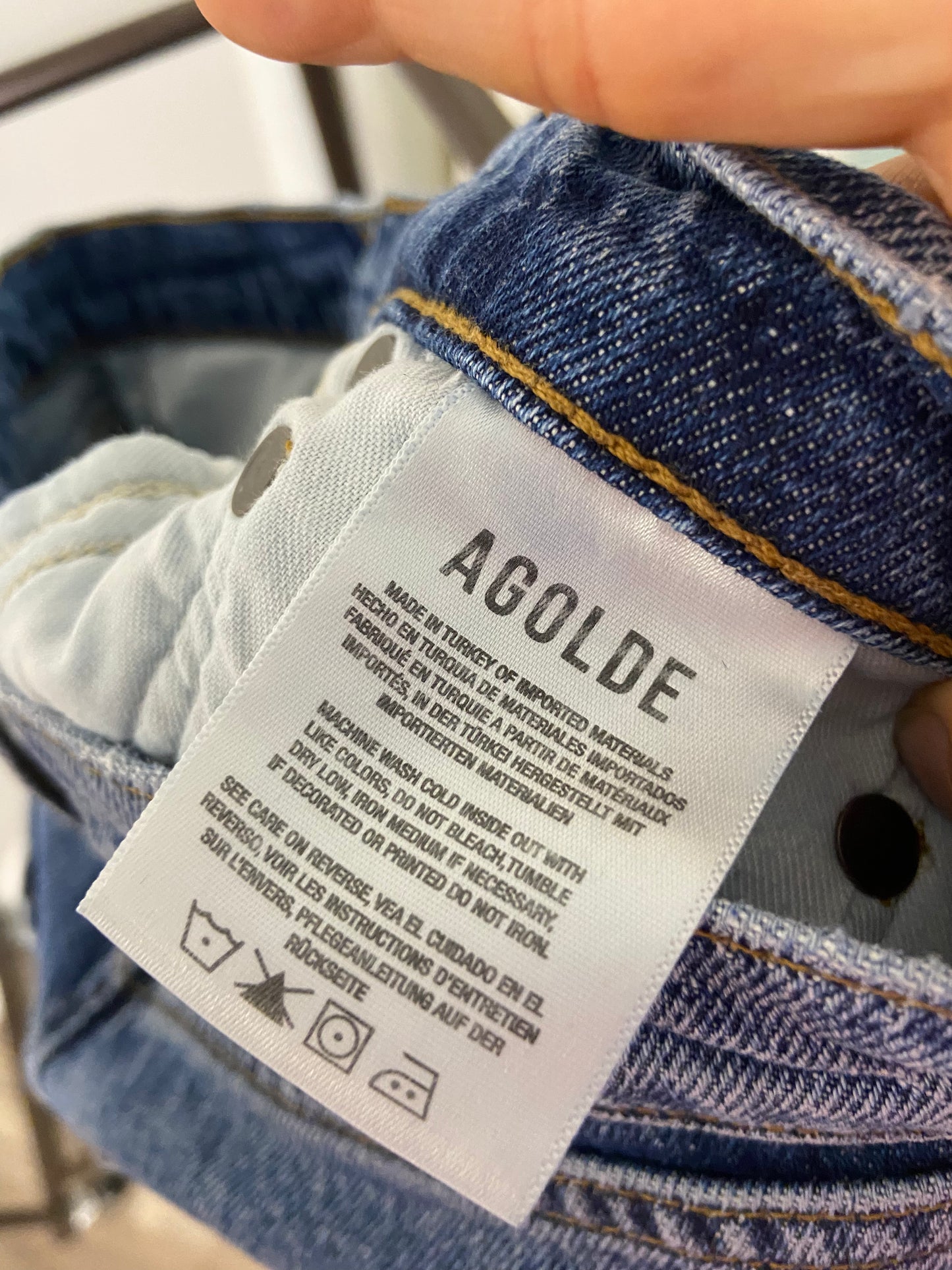 Agolde Harper Crop Straight Jeans size 26