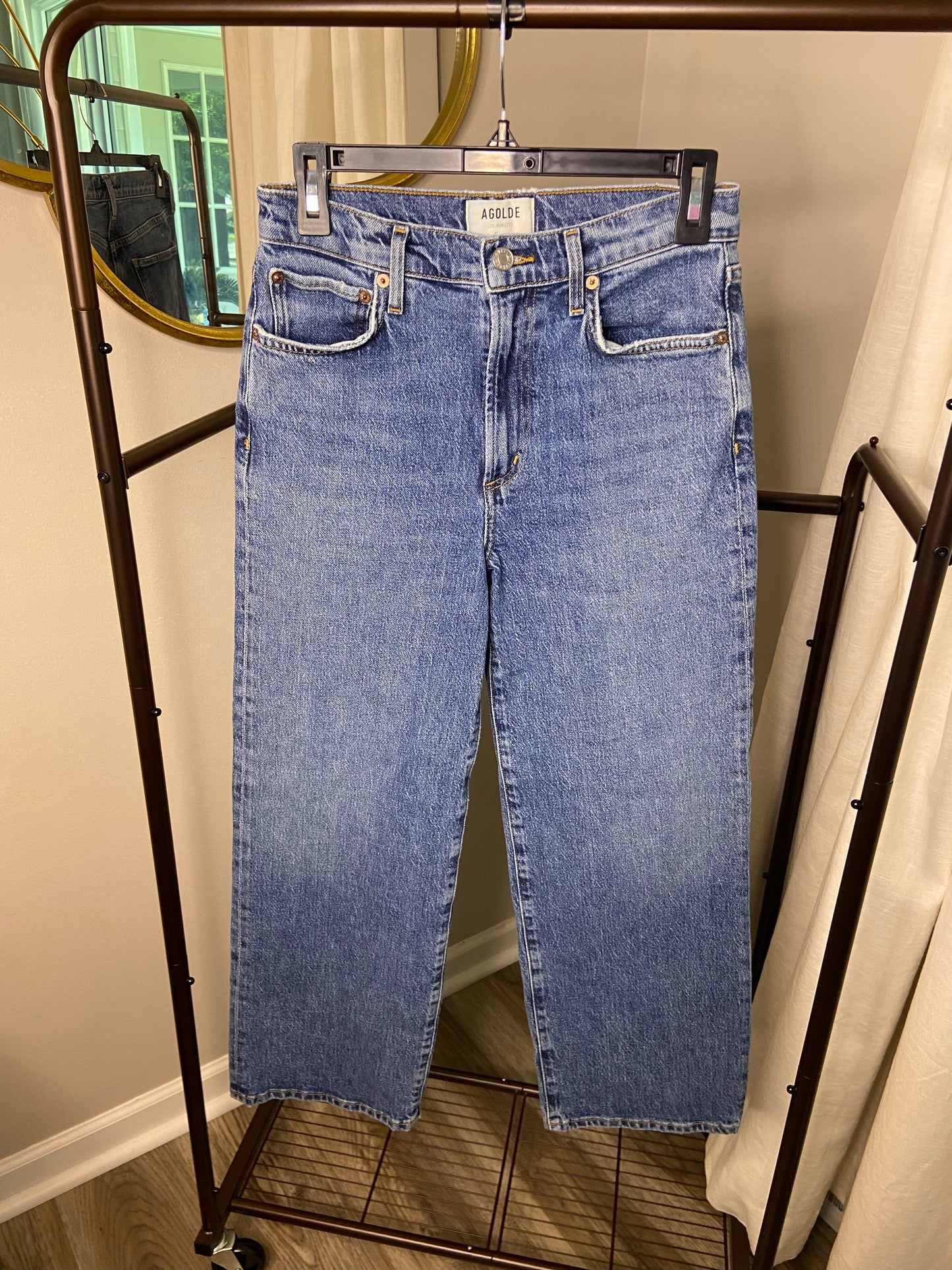 Agolde Harper Crop Straight Jeans size 26