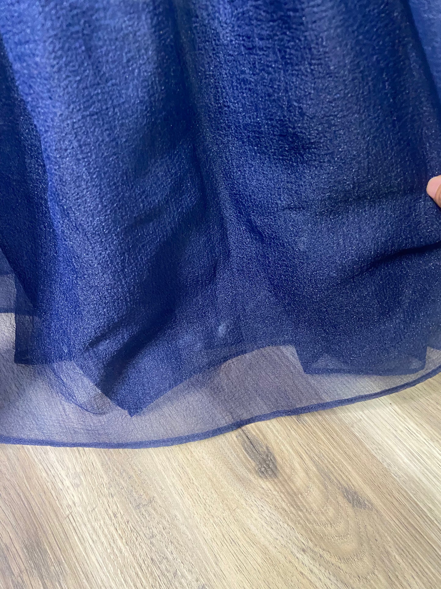 Staud Navy Blue Organza Calluna Dress size XS