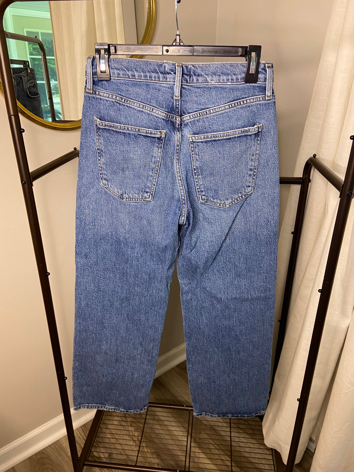 Agolde Harper Crop Straight Jeans size 26
