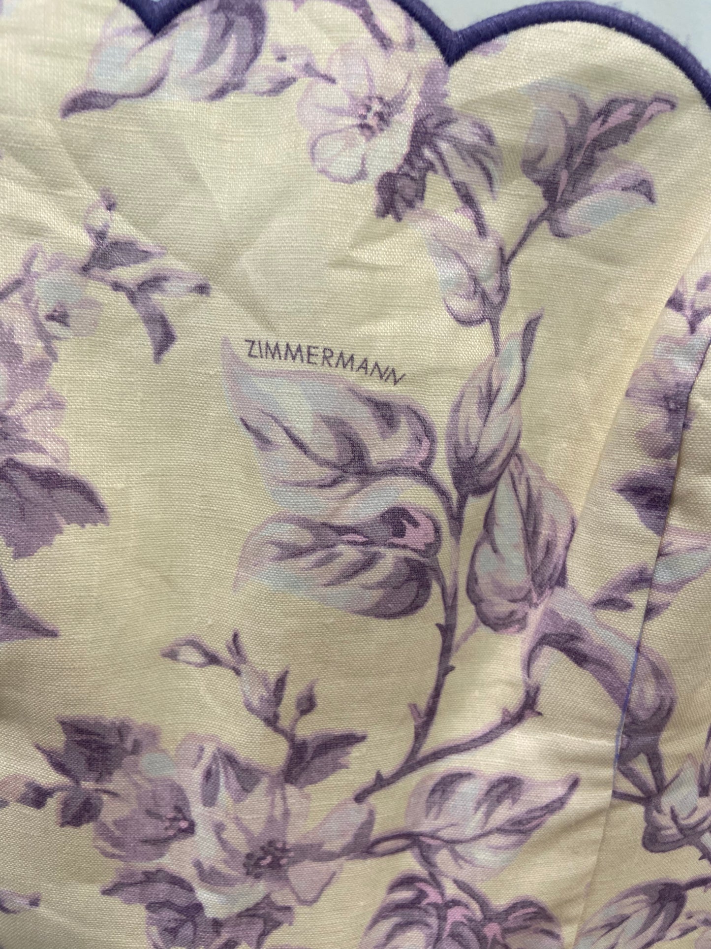 Zimmermann Halliday Floral Linen Peplum Top with Halliday Pants size 2 US 8