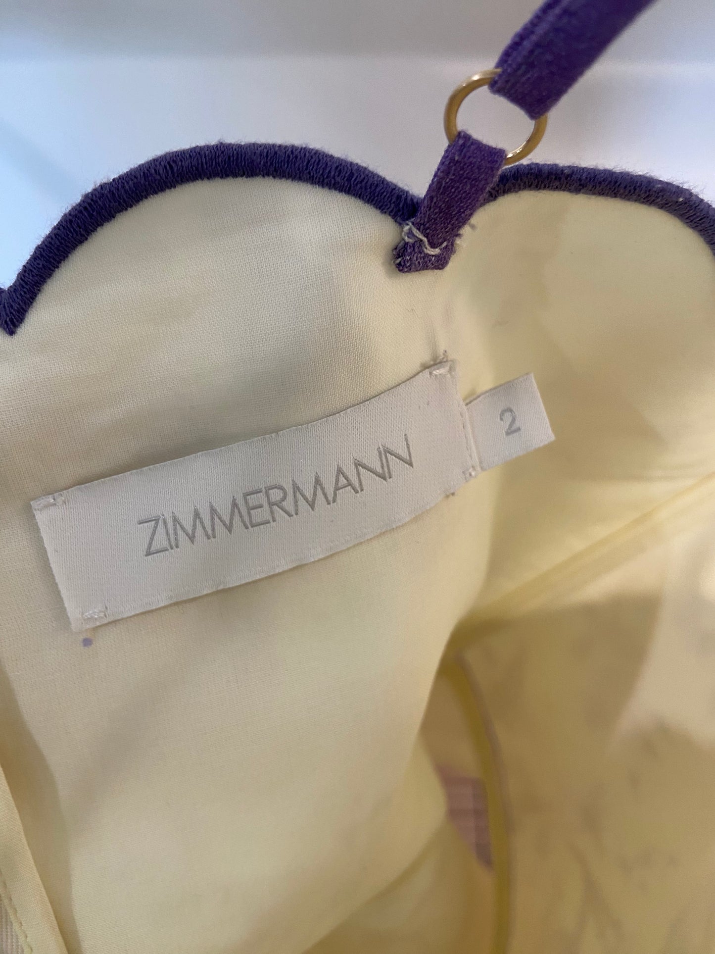 Zimmermann Halliday Floral Linen Peplum Top with Halliday Pants size 2 US 8