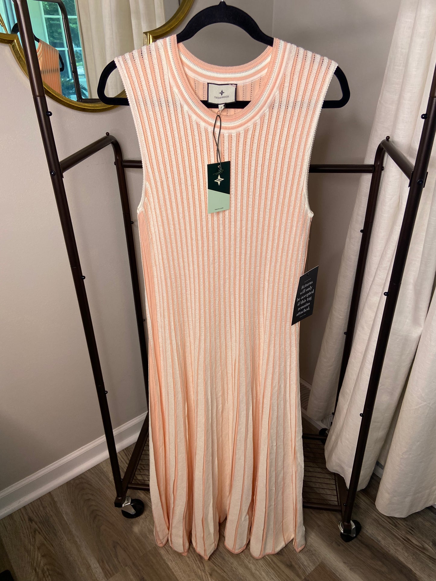 Tuckernuck Pink Stripe Knit Amie Dress size M