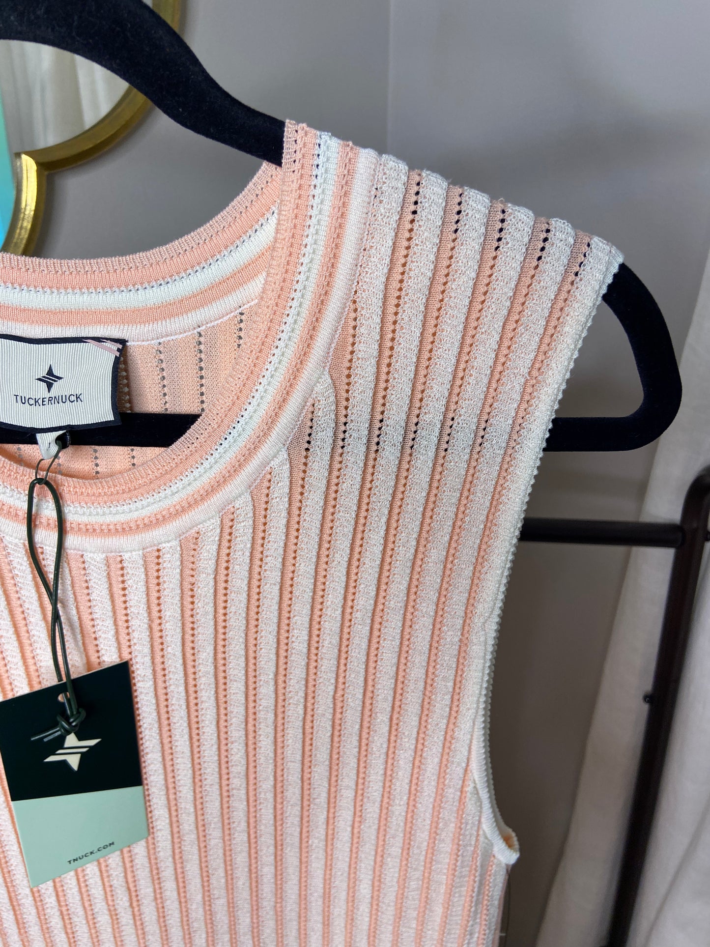 Tuckernuck Pink Stripe Knit Amie Dress size M