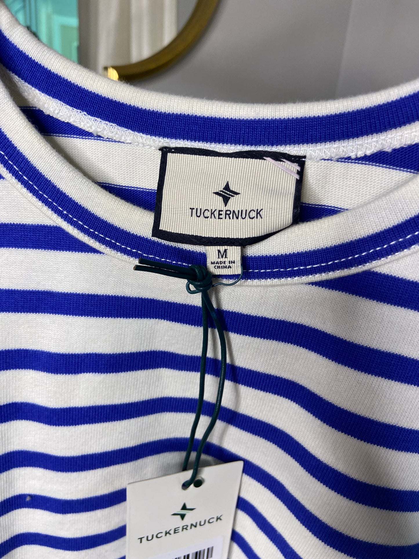 Tuckernuck Blue Stripe Parker Classic Tee size M
