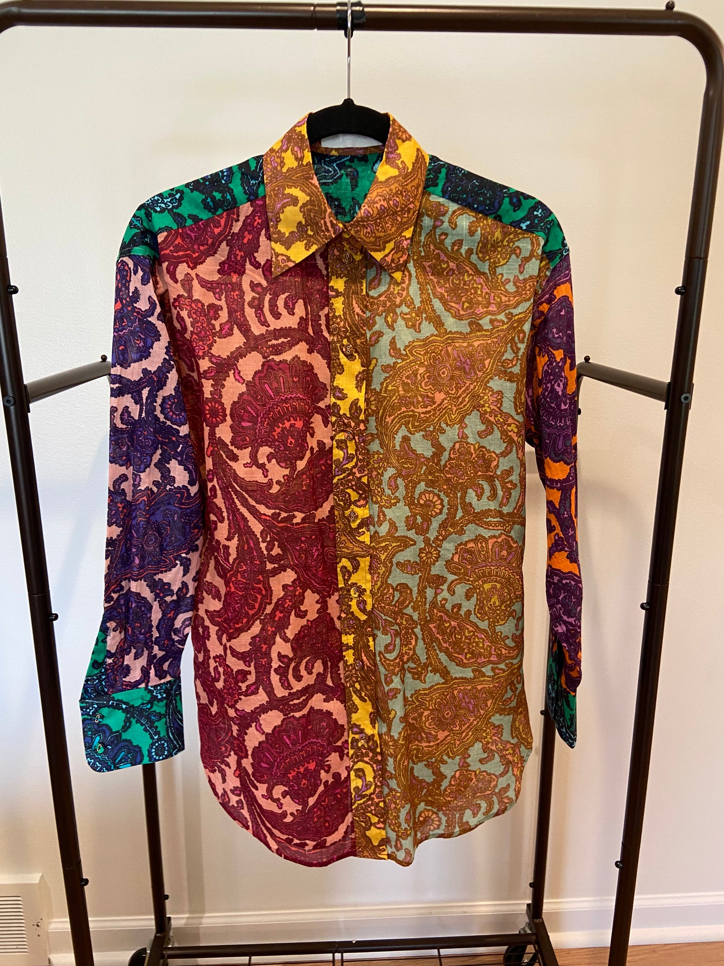 Zimmermann Tiggy Spliced Shirt with Tiggy Spliced Shorts size 0 US 4