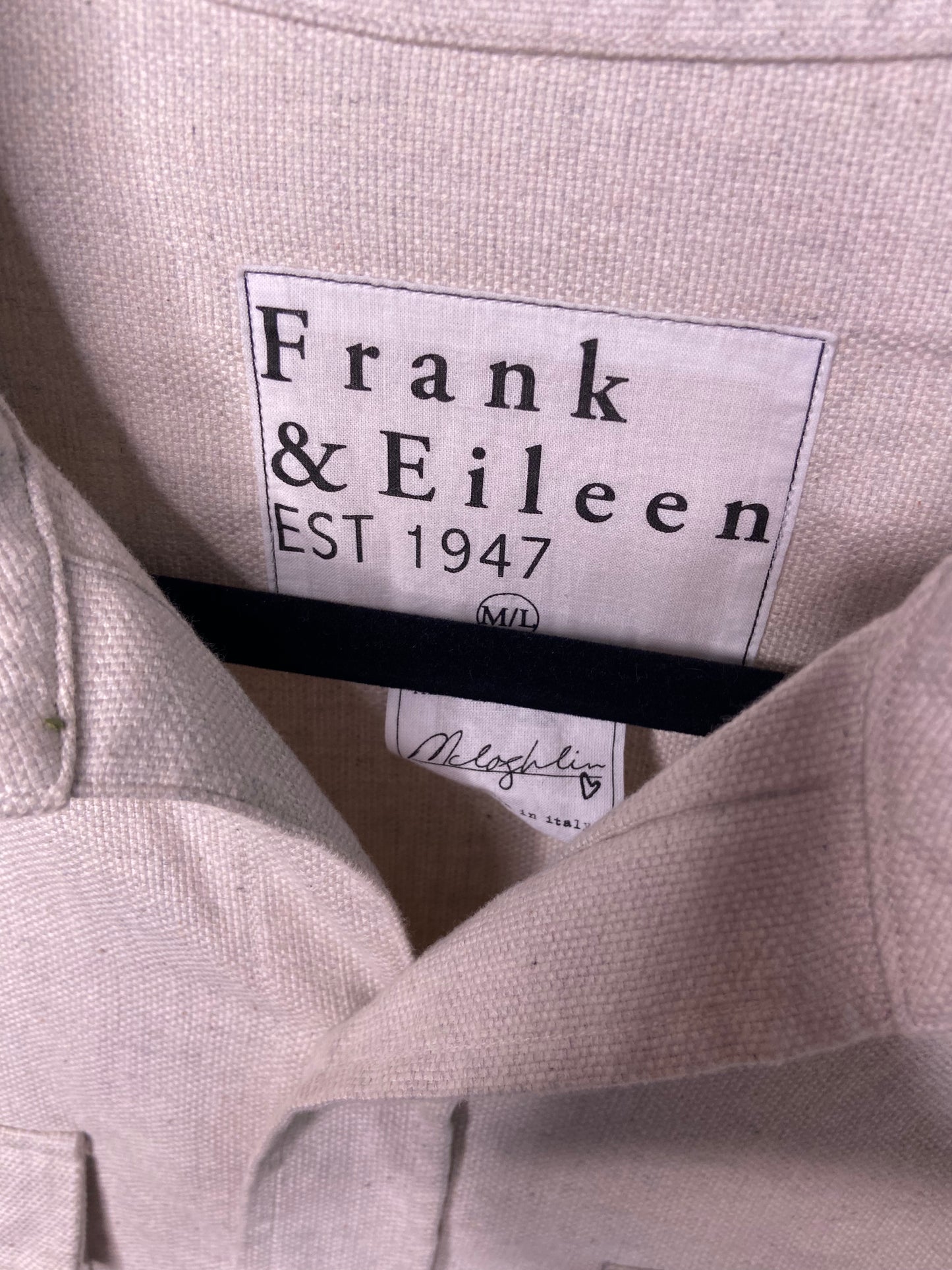 Frank and EileenMcLoghlin Natural, Italian Brushed Canvas size M/L