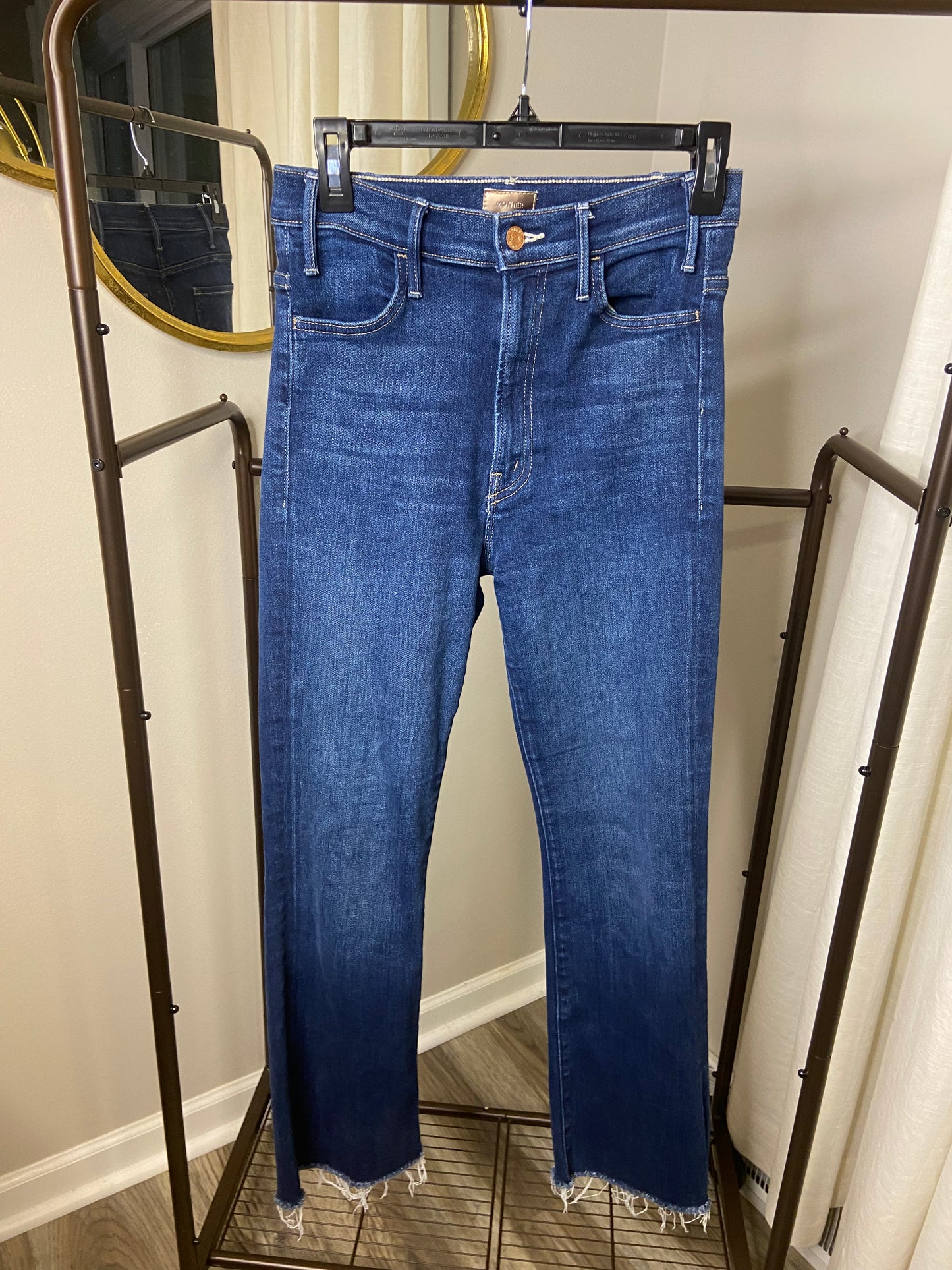 Mother The Hustler Ankle Fray Jeans size 27