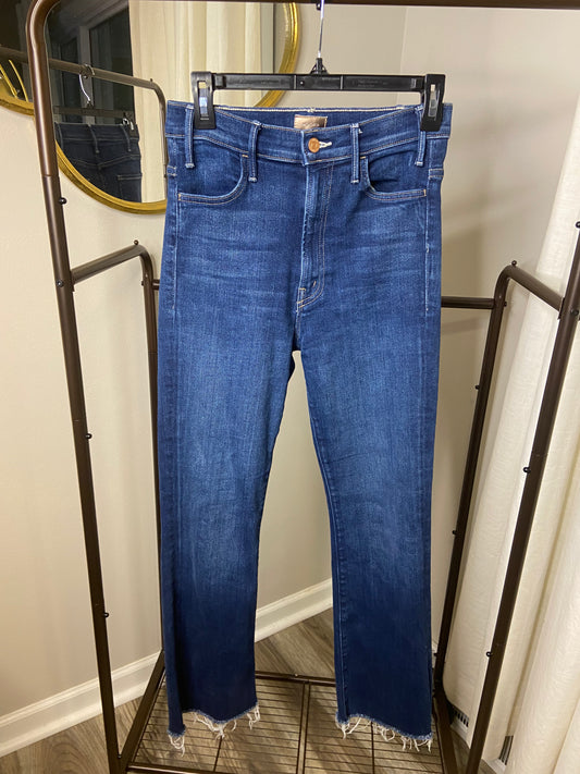 Mother The Hustler Ankle Fray Jeans size 27