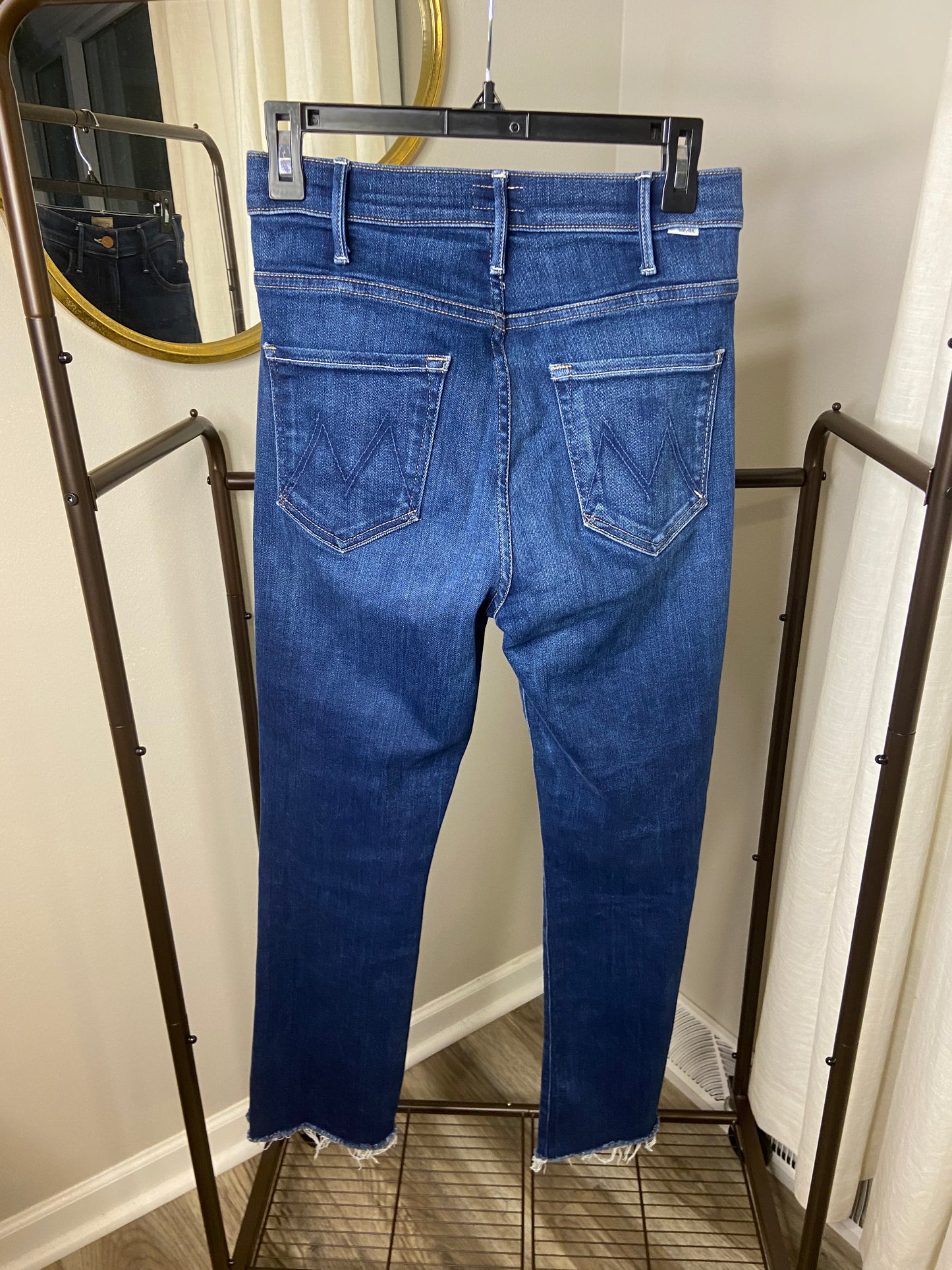 Mother The Hustler Ankle Fray Jeans size 27