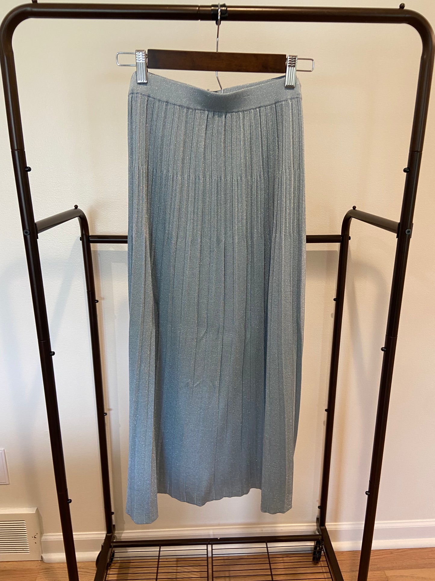 Zimmermann Aster Metallic Frill Top with Aster Metallic Midi Skirt size US 8/10