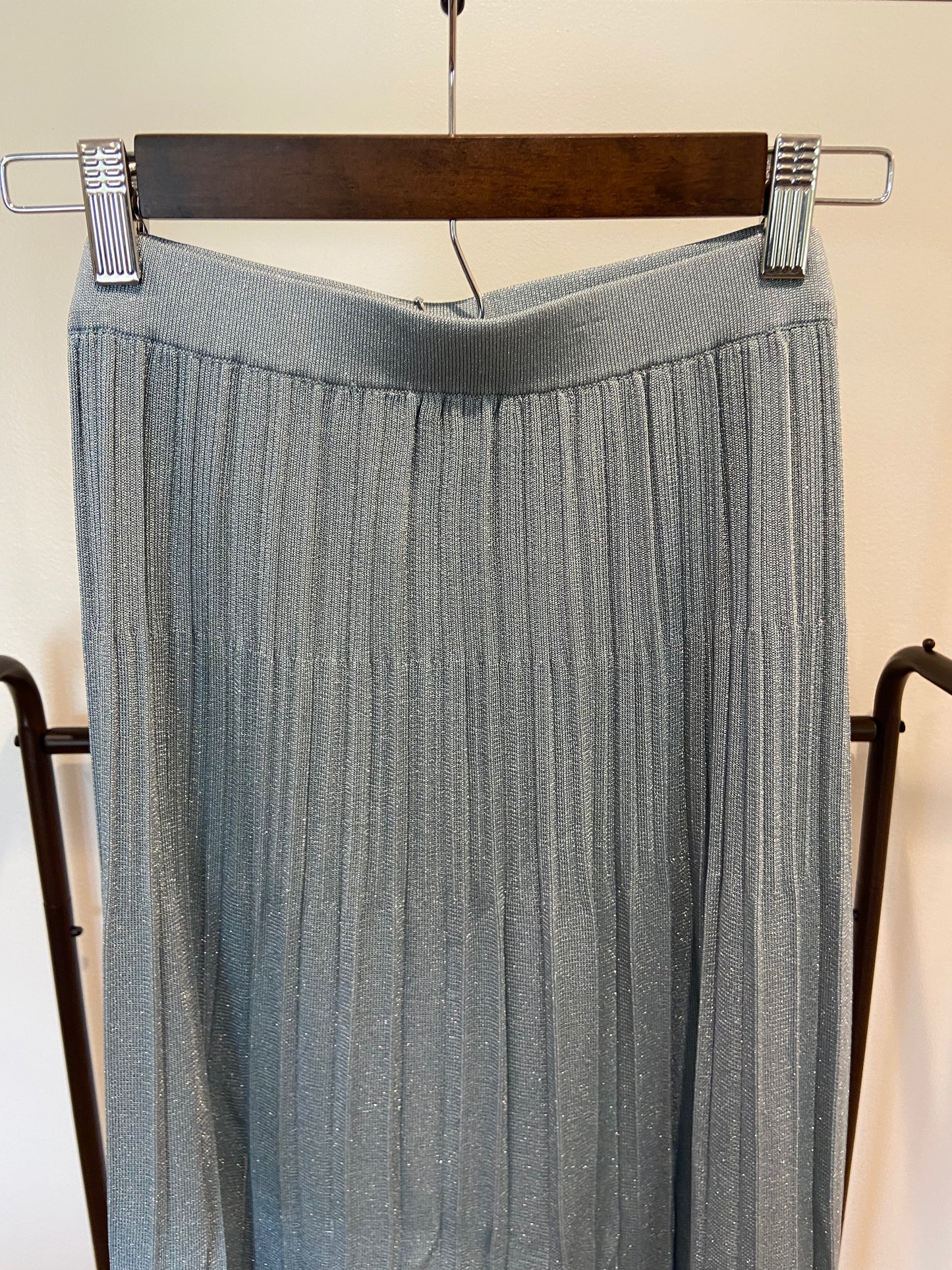 Zimmermann Aster Metallic Frill Top with Aster Metallic Midi Skirt size US 8/10