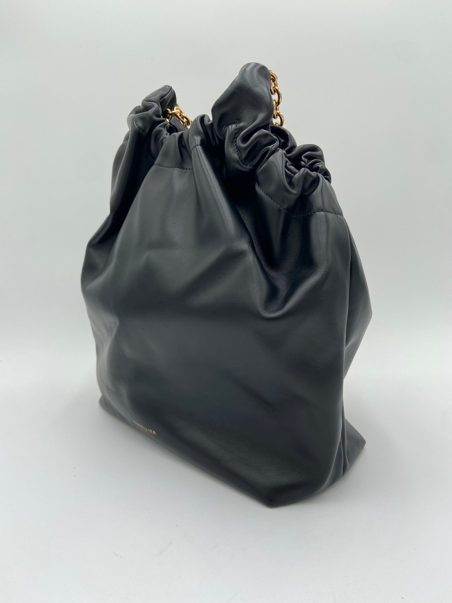 Demellier The Miami Black Leather Shoulder Bag