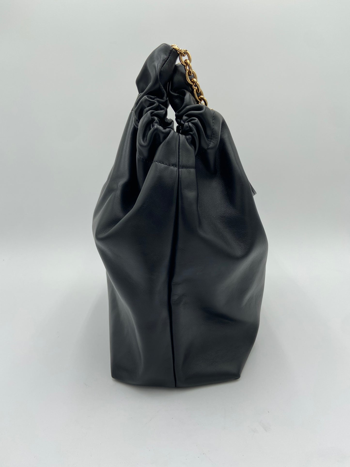Demellier The Miami Black Leather Shoulder Bag