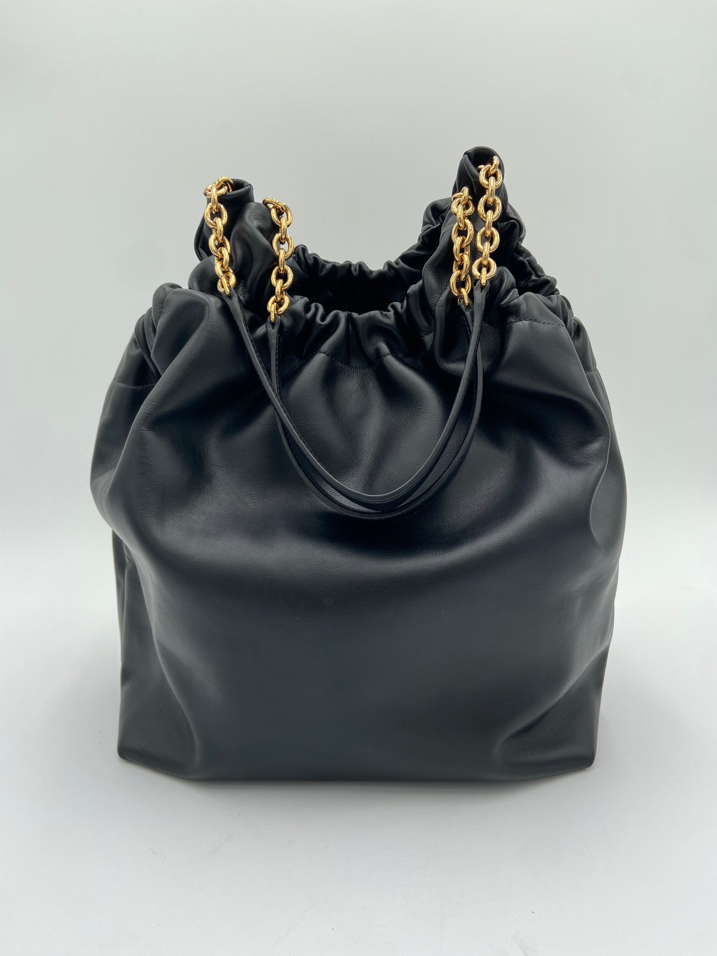 Demellier The Miami Black Leather Shoulder Bag