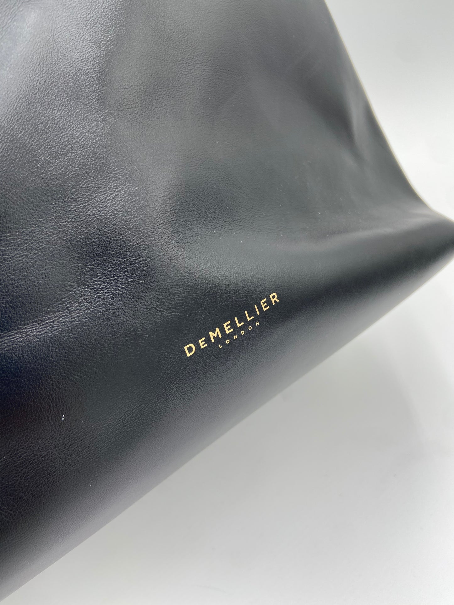 Demellier The Miami Black Leather Shoulder Bag