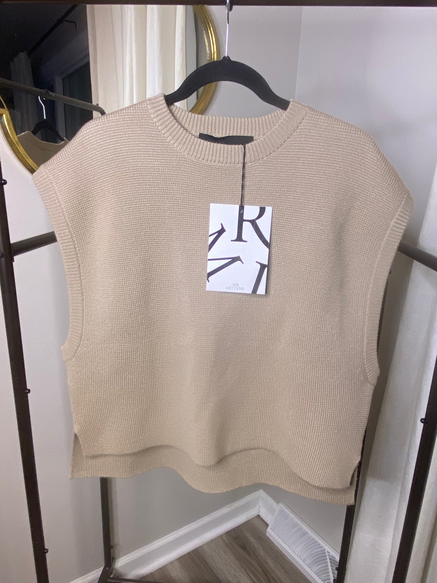 Mr. Mittens Crew Neck Knit Top size M/L