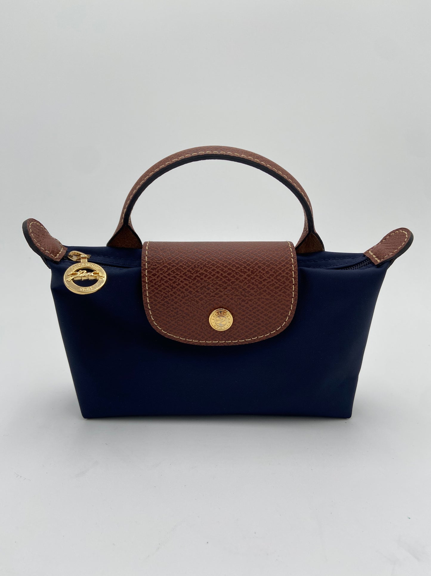 Longchamp Le Pliage Original Pouch with Handle Navy