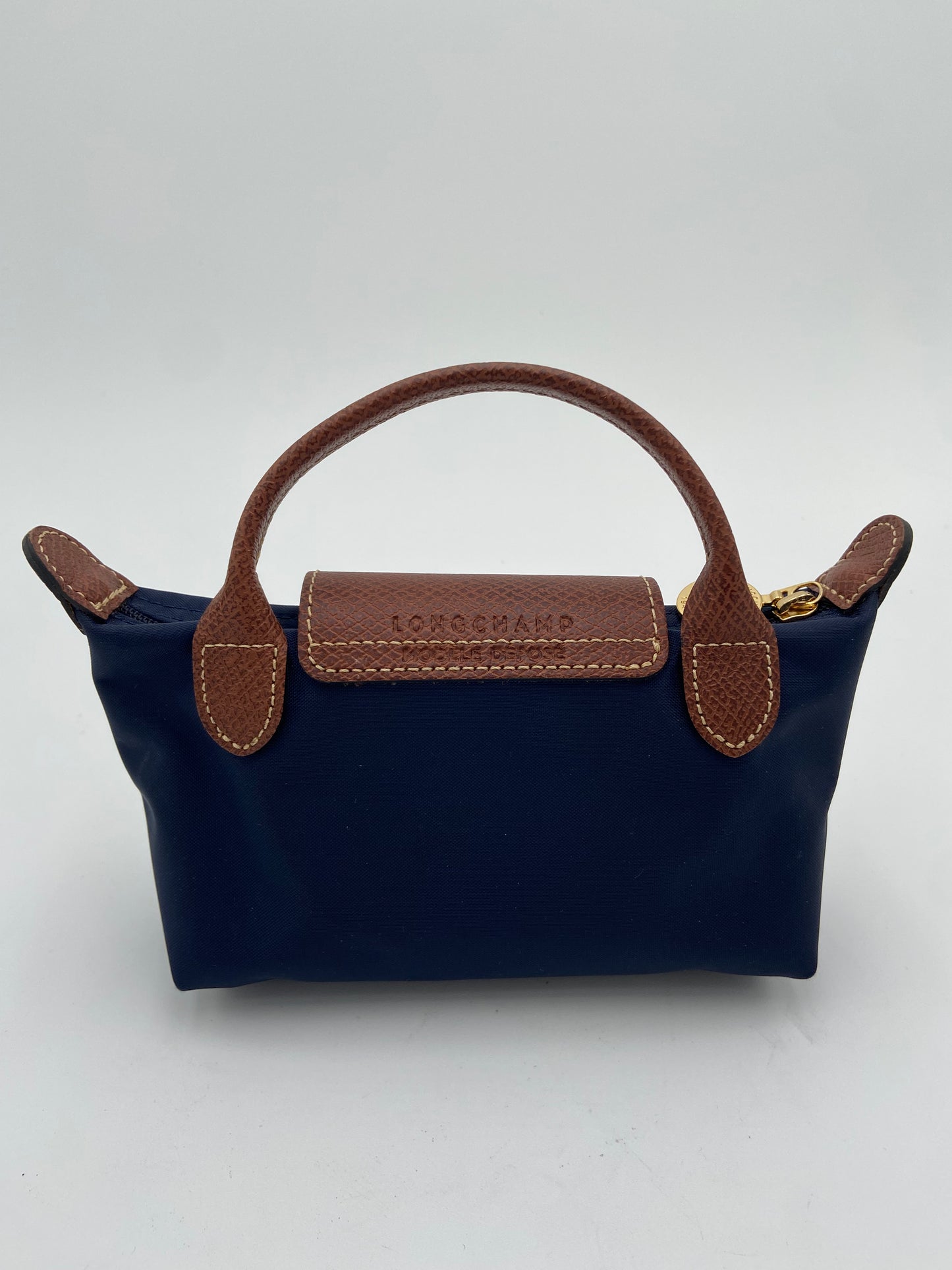 Longchamp Le Pliage Original Pouch with Handle Navy