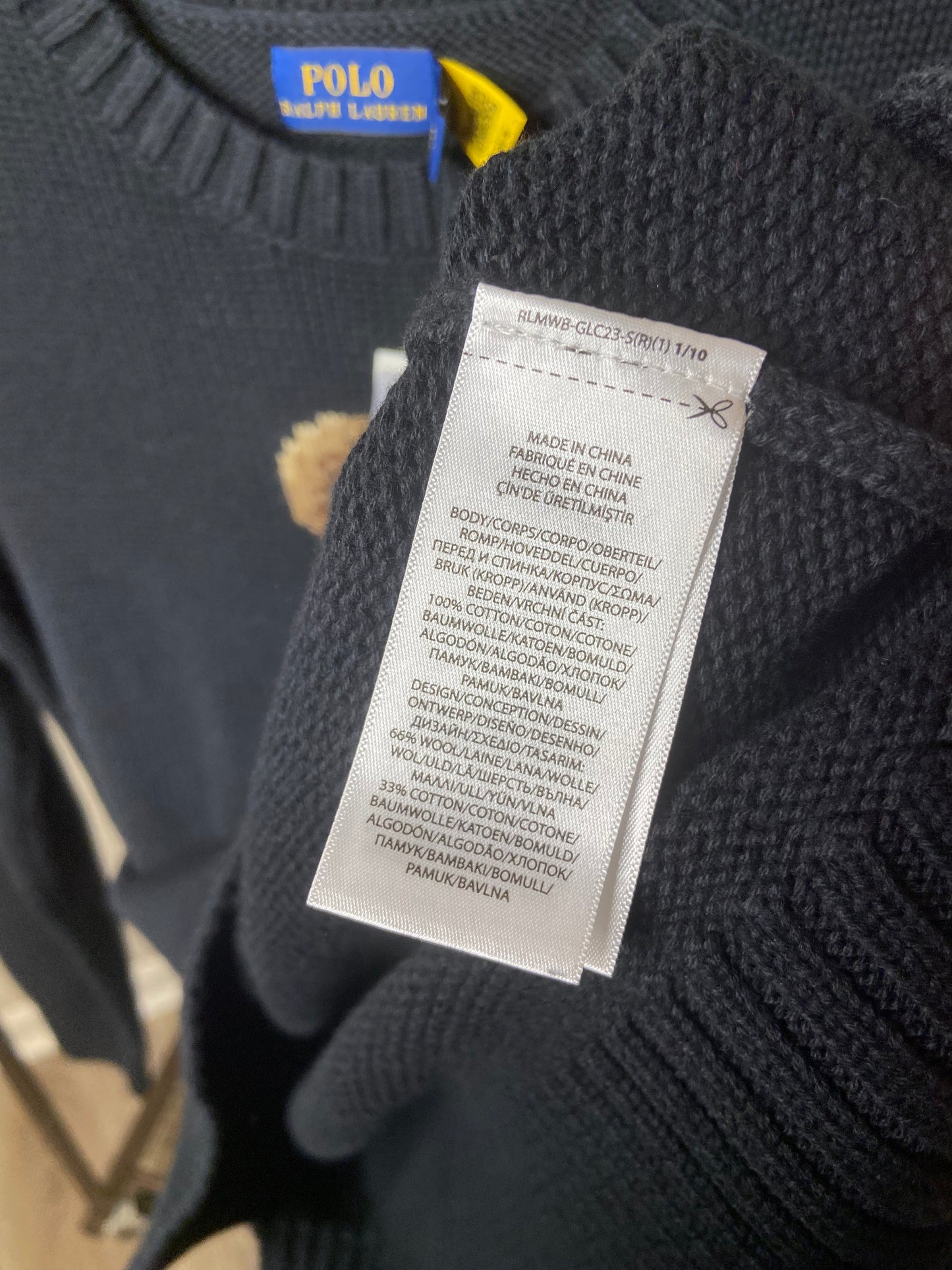 Polo Ralph Lauren Winter Bear Sweater size S