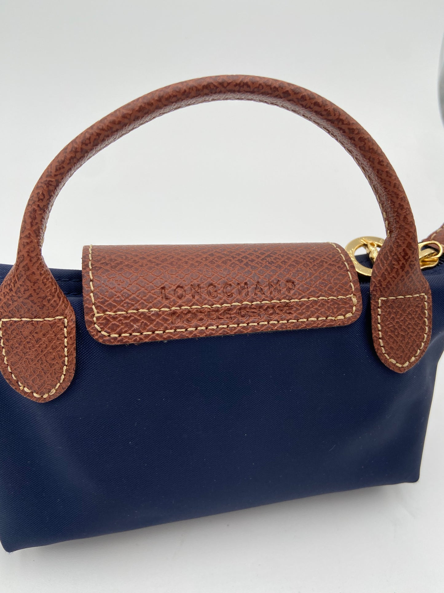Longchamp Le Pliage Original Pouch with Handle Navy