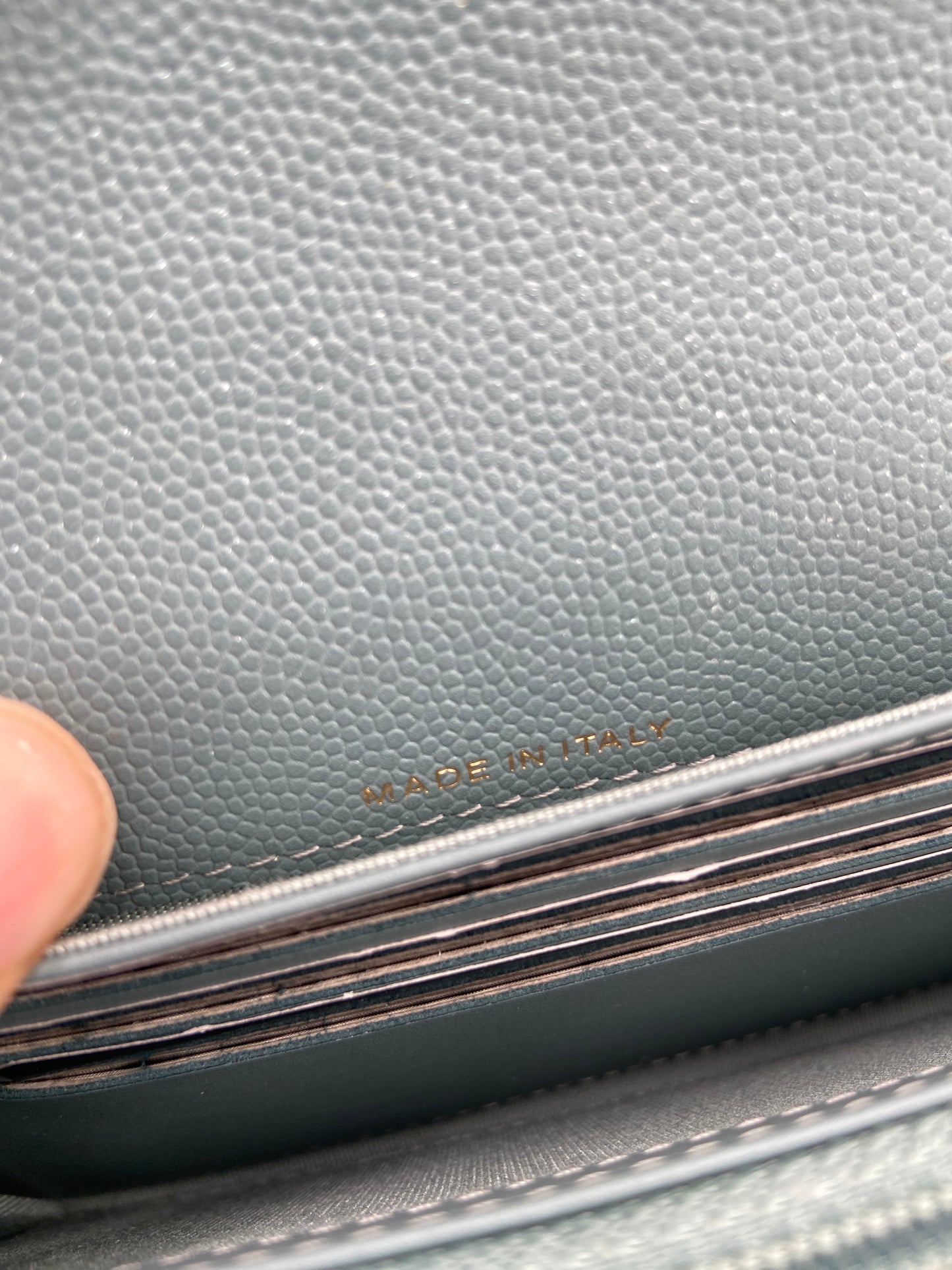 Chanel Iridescent Caviar Quilted Medium Flap Wallet