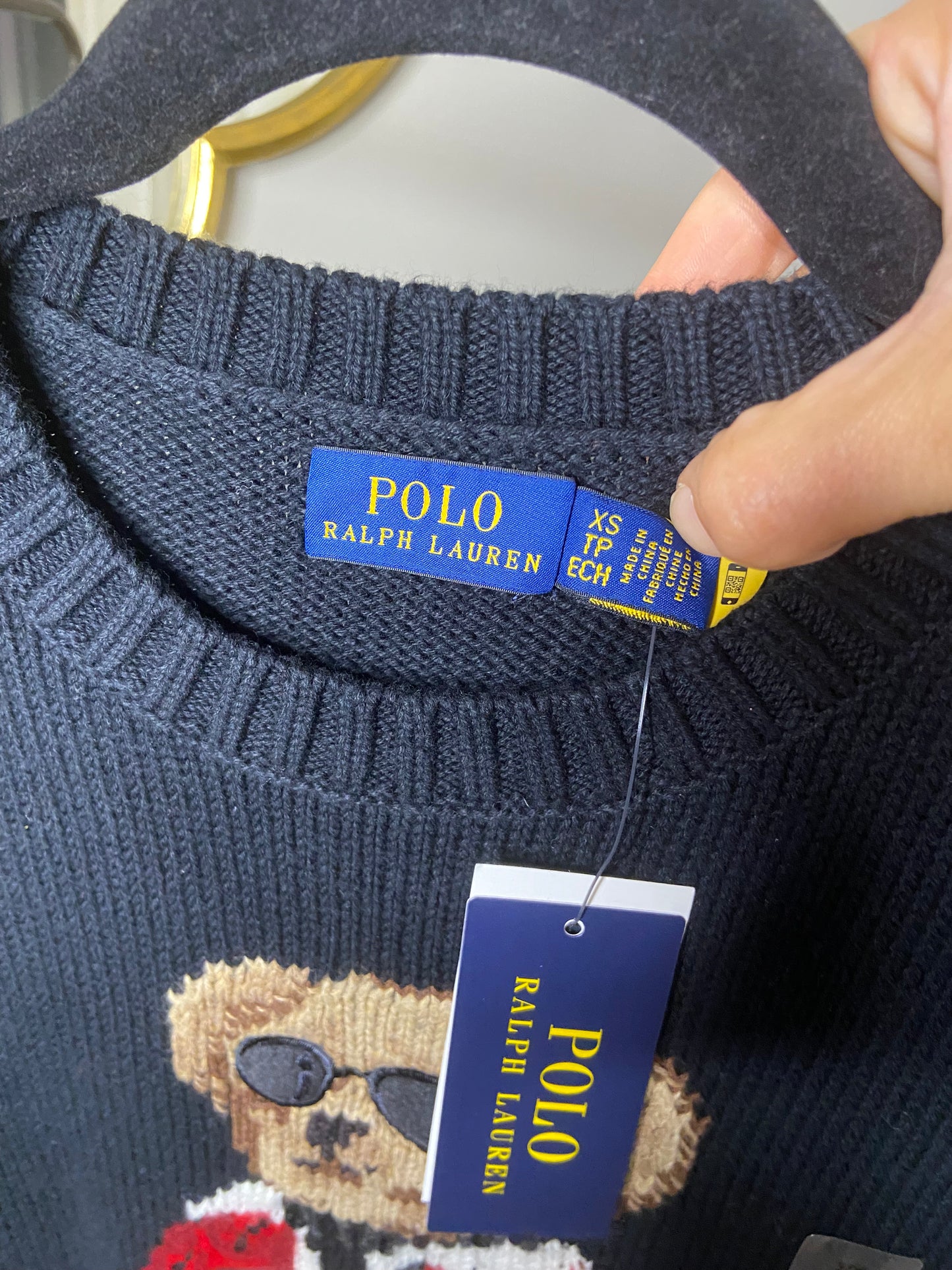 Polo Ralph Lauren Winter Bear Sweater size XS