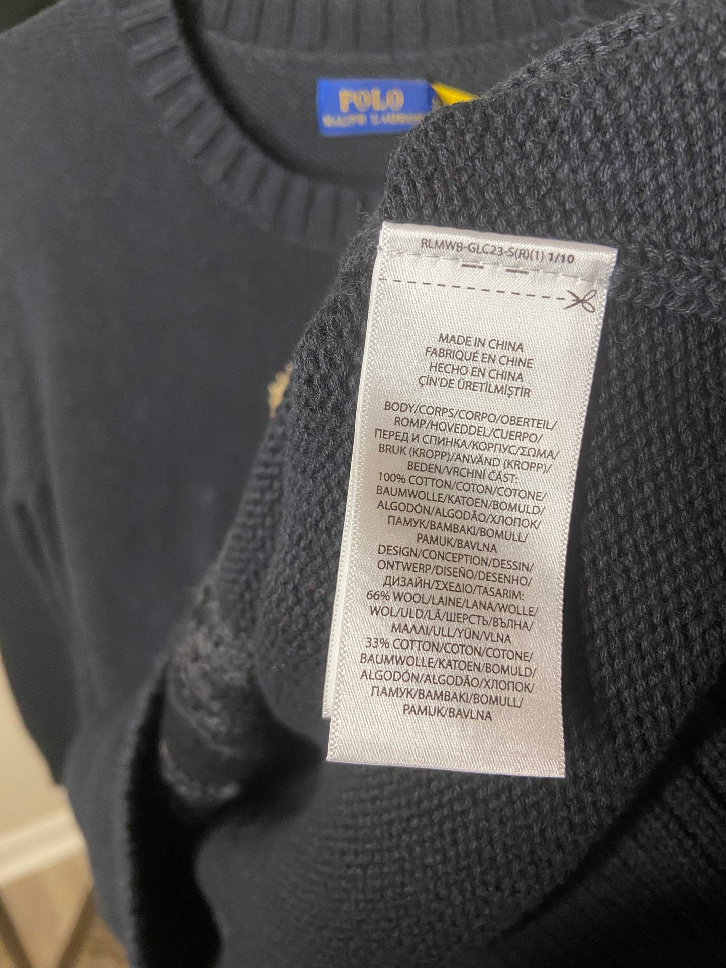 Polo Ralph Lauren Winter Bear Sweater size XS