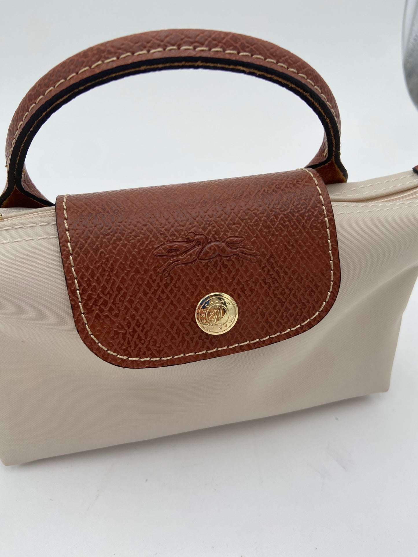 Longchamp Le Pliage Original Pouch with Handle Paper