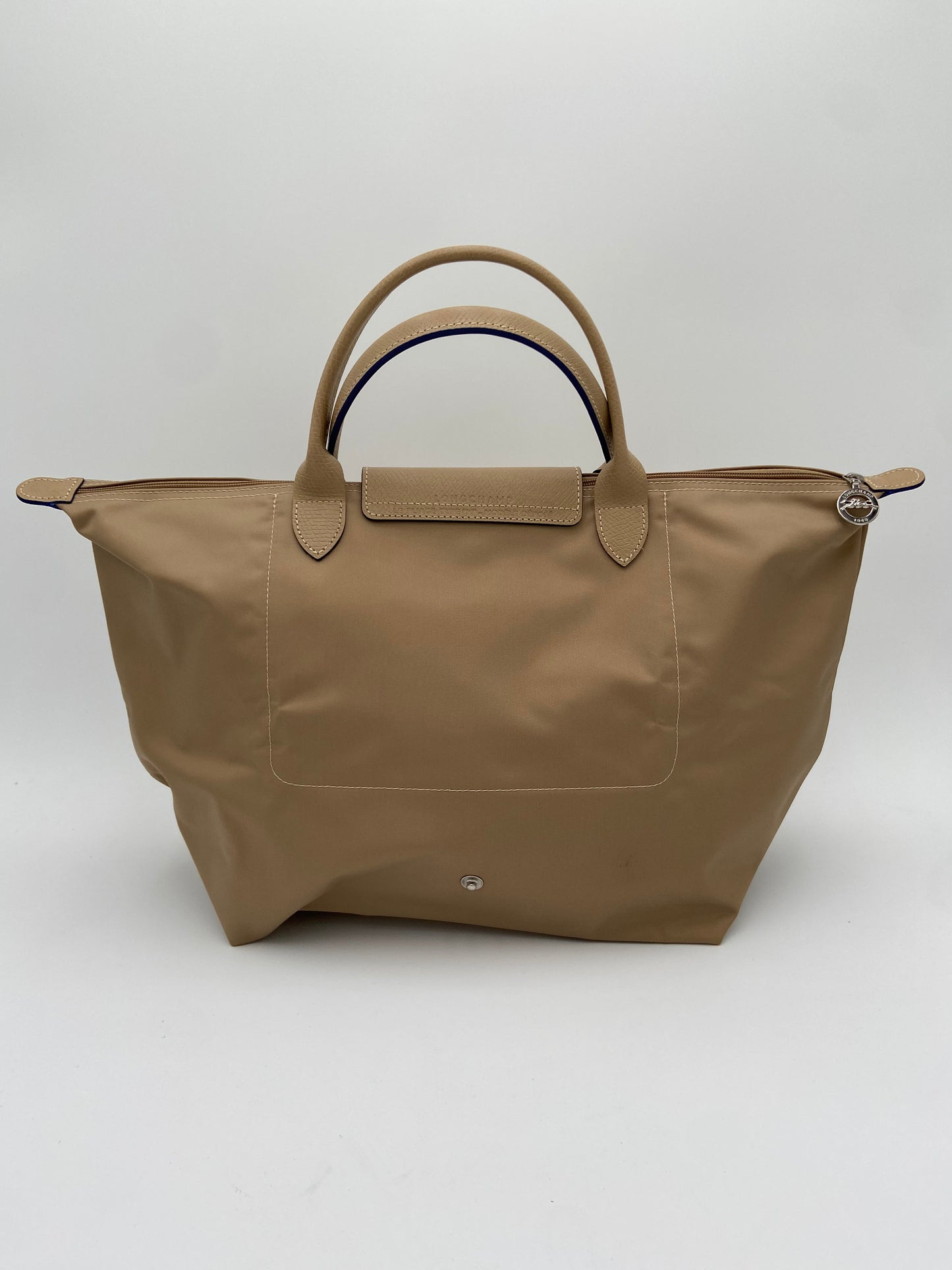 Longhcamp Le Pliage Medium Tote in Khaki