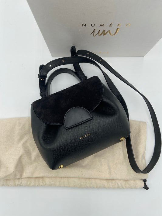 Polene Numero Un Nano Trio Black Crossbody Bag
