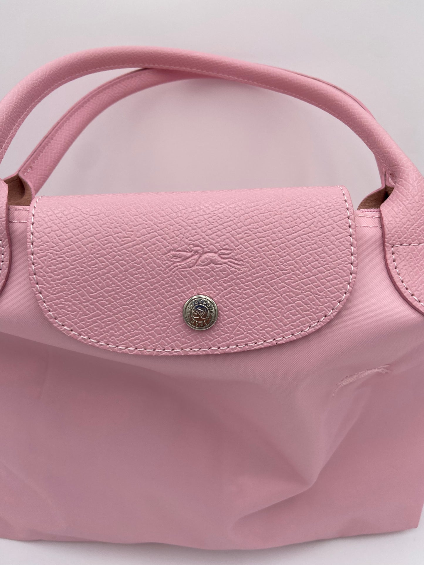 Le Pliage Medium Shopping Shoulder Tote in Pink