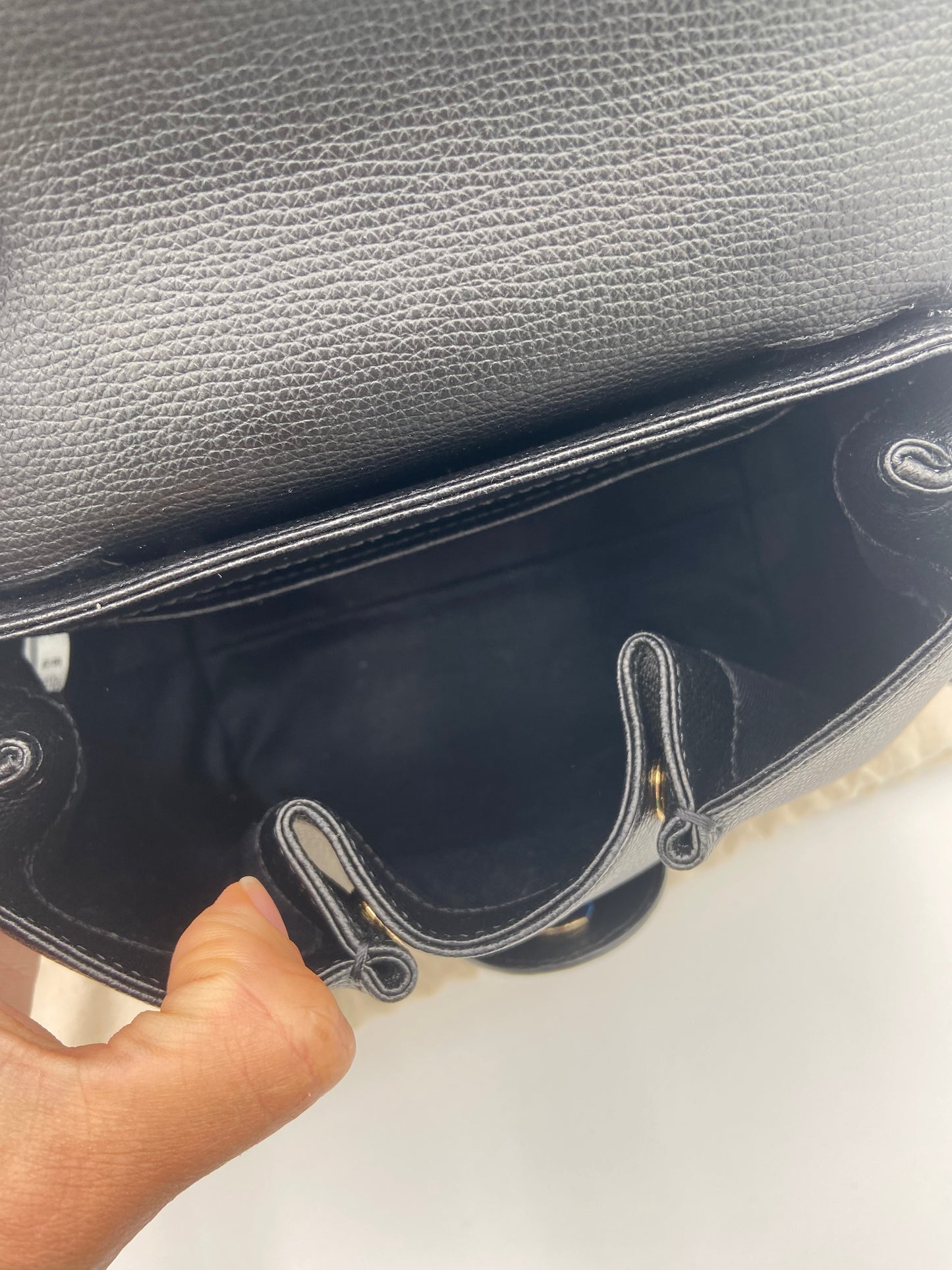 Polene Numero Un Nano Trio Black Crossbody Bag