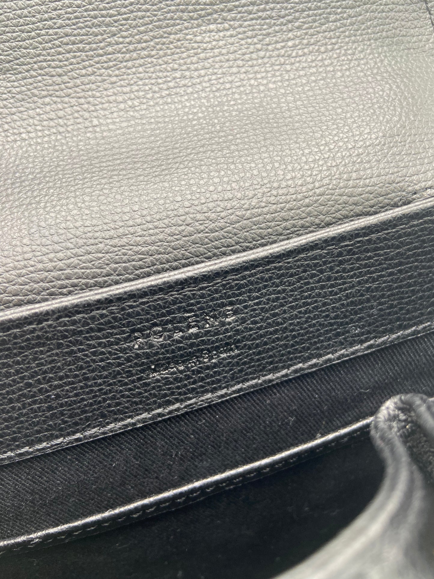 Polene Numero Un Nano Trio Black Crossbody Bag