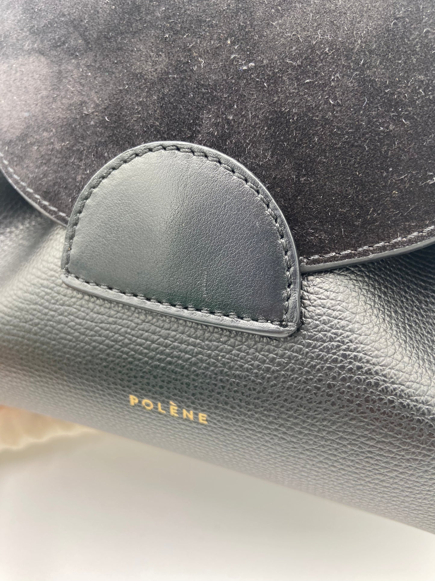 Polene Numero Un Nano Trio Black Crossbody Bag
