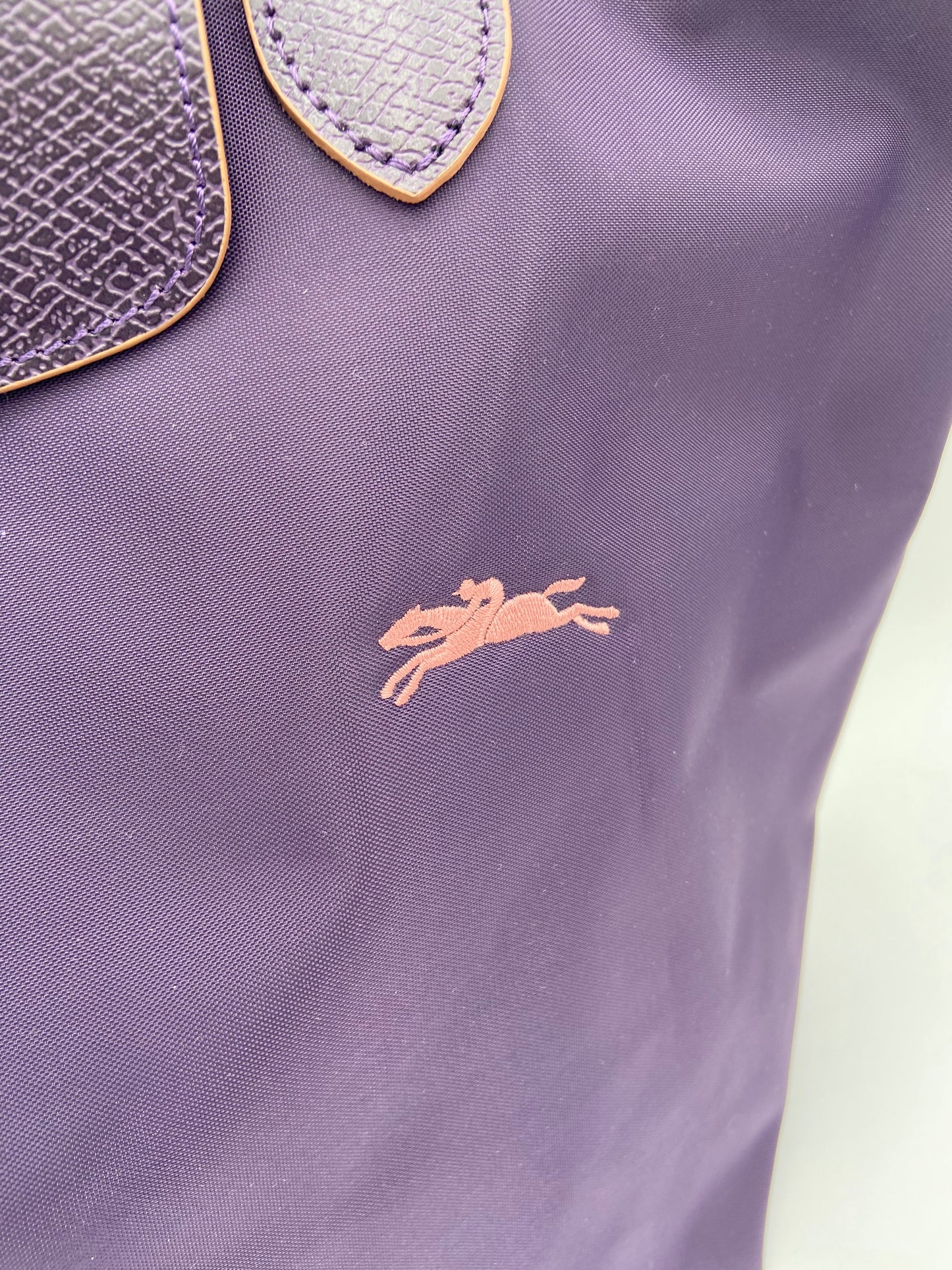 Longchamp Le Pliage Purple Shopping Shoulder Tote