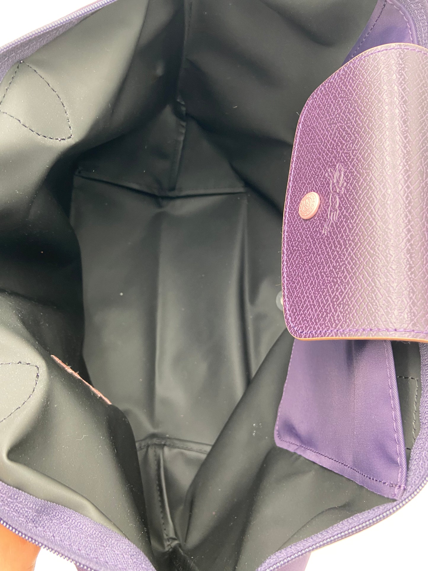 Longchamp Le Pliage Purple Shopping Shoulder Tote