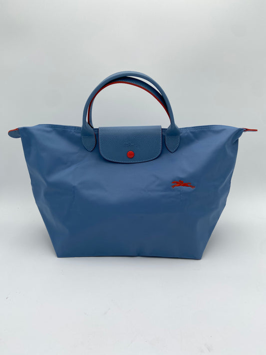 Longchamp Le Pliage Medium Shoulder Tote in Blue