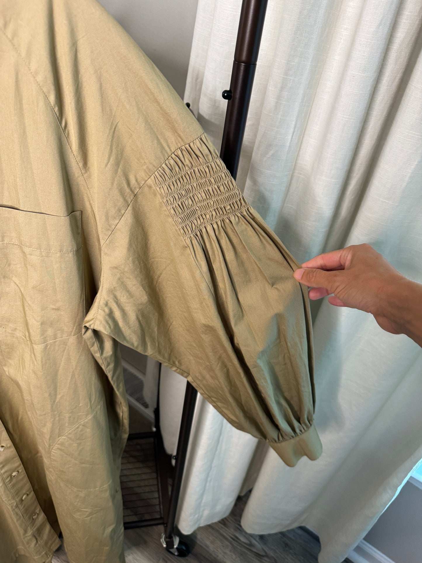 LEE MATHEWS Shirt Dress size L