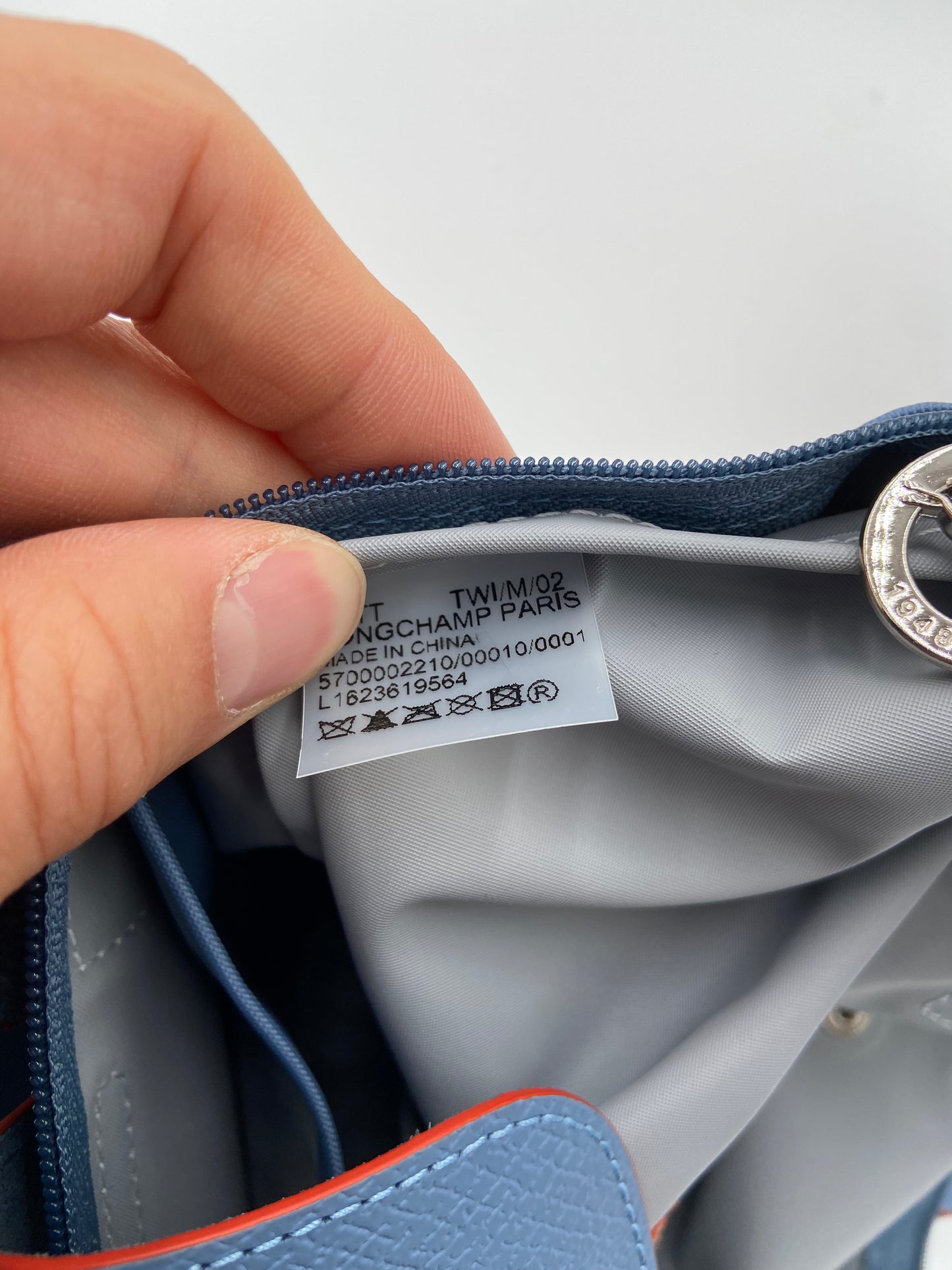 Longchamp Le Pliage Medium Shoulder Tote in Blue