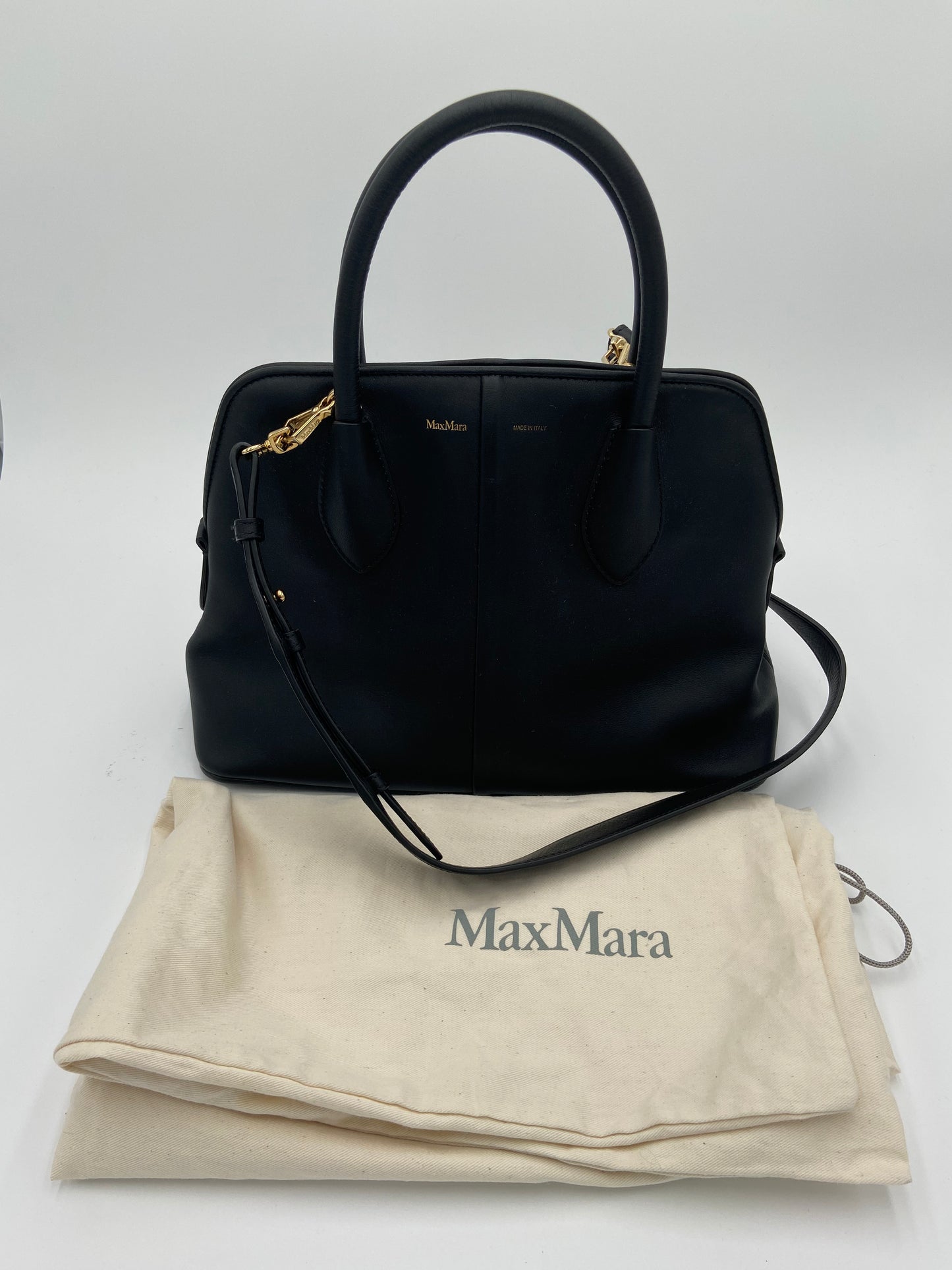 MaxMara Black Top Handle Crossbody Bag