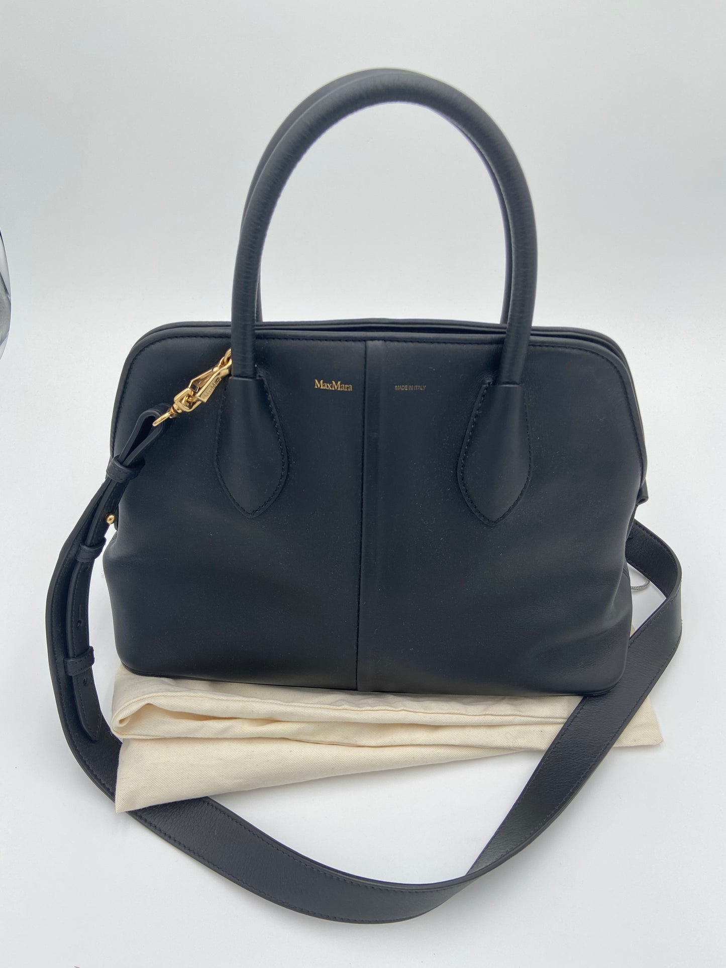 MaxMara Black Top Handle Crossbody Bag