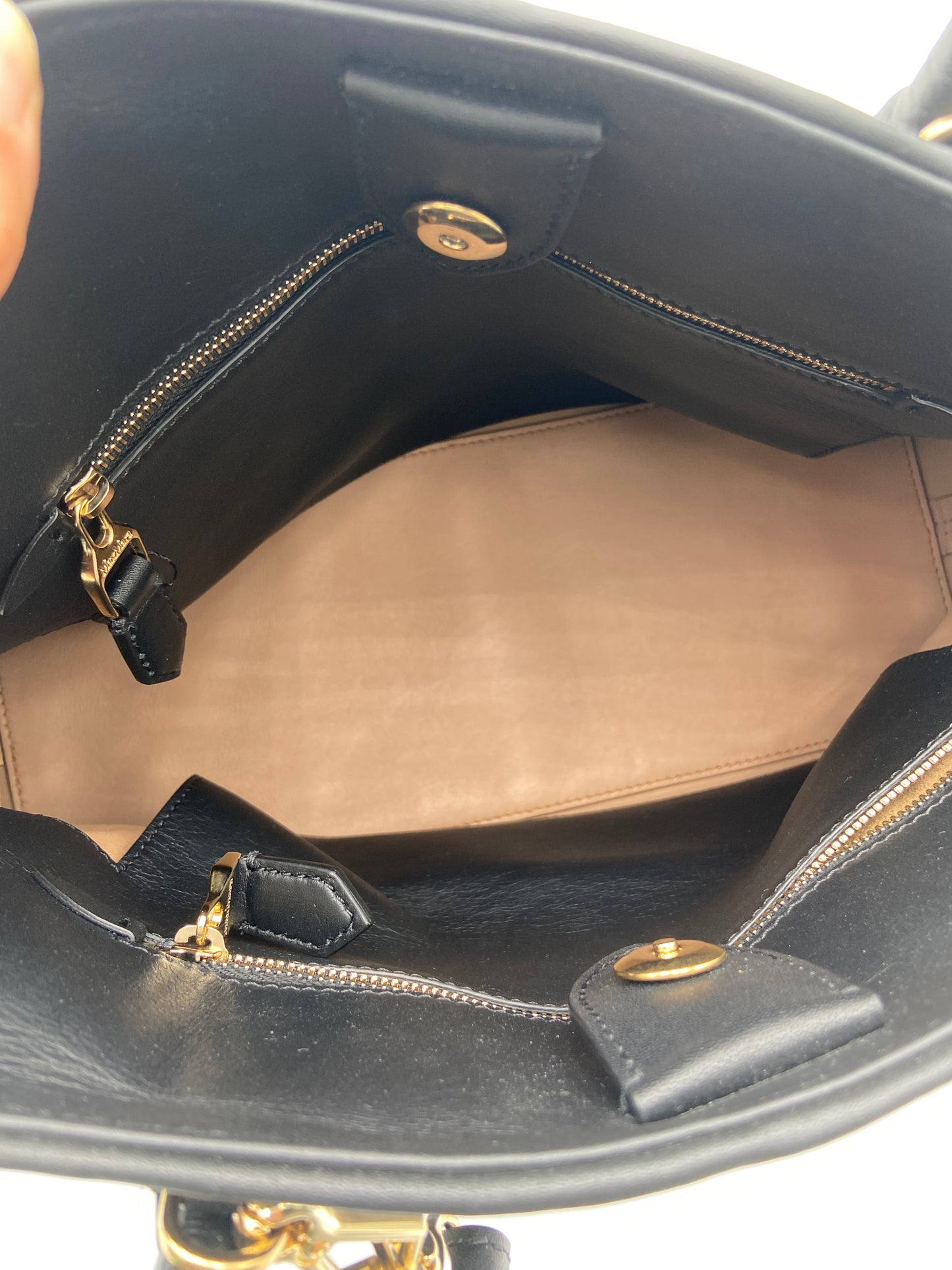 MaxMara Black Top Handle Crossbody Bag